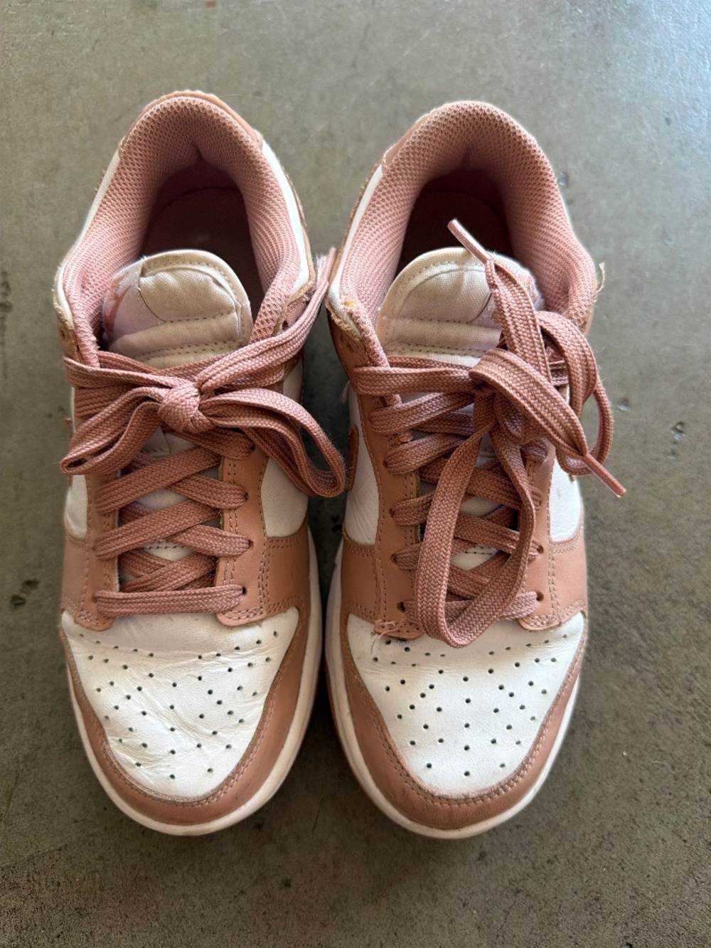 Peach youth Nikes